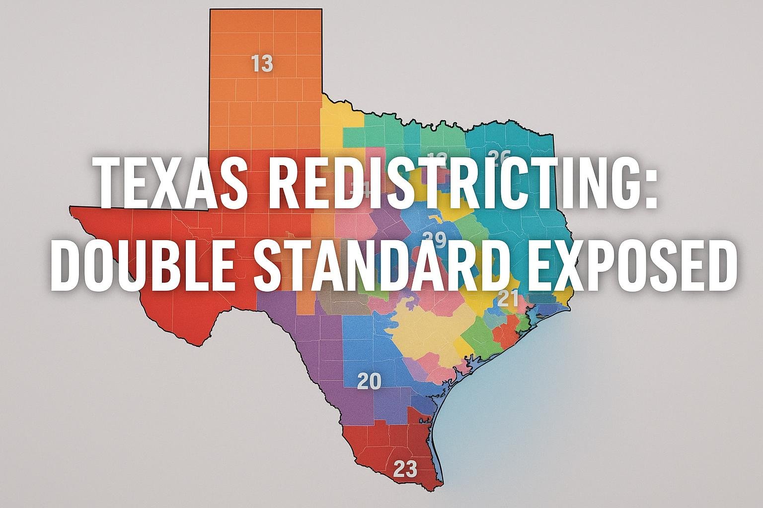Texas congressional redistricting map 2025 — updated political district boundaries used in GOP vs Democrat redistricting analysis.